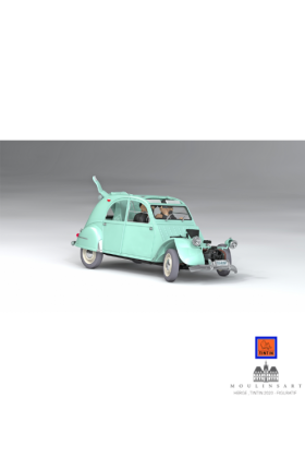 TINTIN 1/24 - SMASHED UP CITROEN