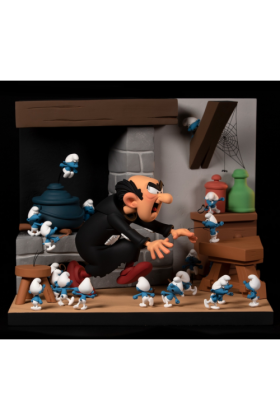 THE SMURFS ARE MINE DIORAMA STATUE