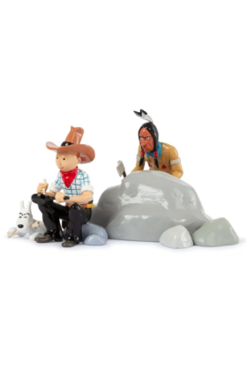 TINTIN IN AMERICA METAL FIGURINE