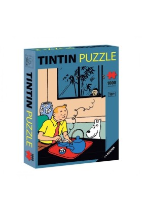 TINTIN PUZZLE TINTIN DRINKING HIS TEA