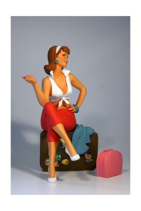 FARIBOLES - AUTOSTOPPEUSE PIN UP STATUE