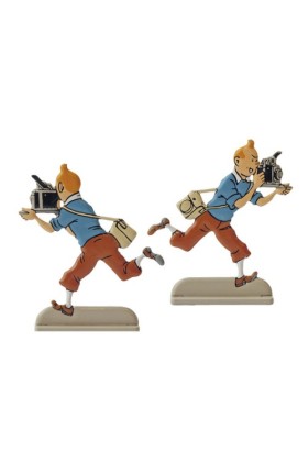 2D METAL - TINTIN PHOTOGRAPHER FIGURINE