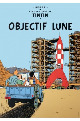 BOOK COVER POSTER - DESTINATION MOON