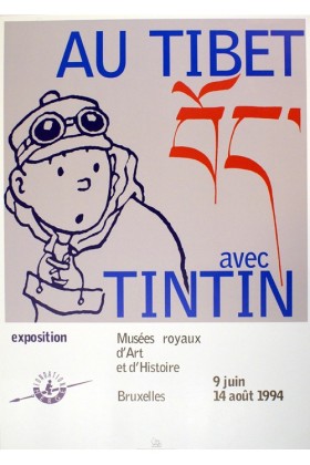 INTO TIBET WITH TINTIN 30X40