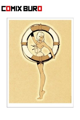 COMIX BURO - VATINE - PIN UP A LA BOUEE