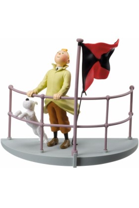 TENTEN - BOX SCENE TINTIN & SNOWY ON THE AURORA
