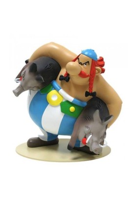LEBLON DELIENNE - OBELIX ET LES SANGLIERS STATUE