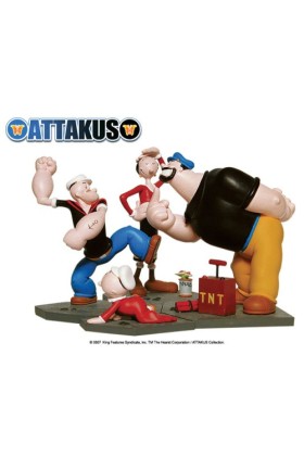 POPEYE FAMILY DIORAMA STATUE