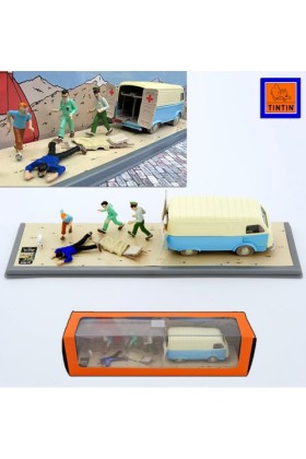 TENTEN - 1/43 CARS TRANSPORT DIORAMA - AMBULANCE OF THE BASE