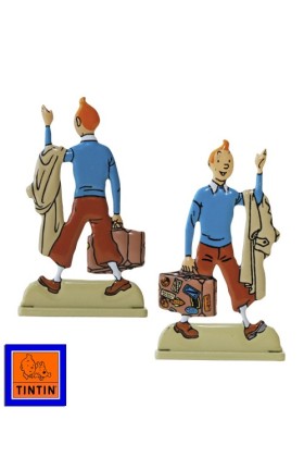 2D METAL - TINTIN WITH SUITCASE