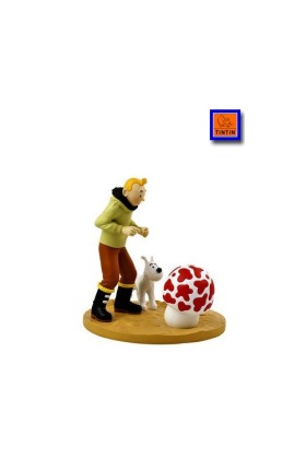 TINTIN THE SHOOTING STAR RESIN STATUE
