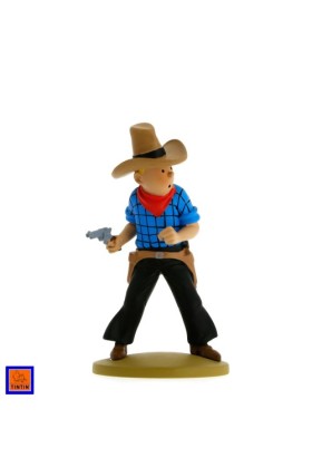 TINTIN COWBOY RESIN FIGURINE
