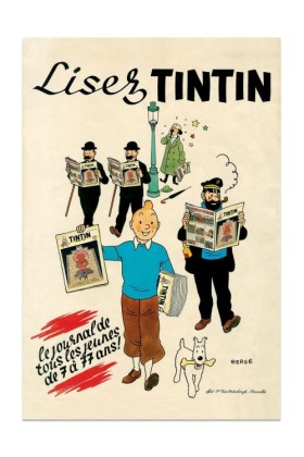 1946 LISEZ TINTIN POSTER 40X60