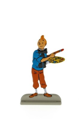 2D METAL - TINTIN PAINTER FIGURINE