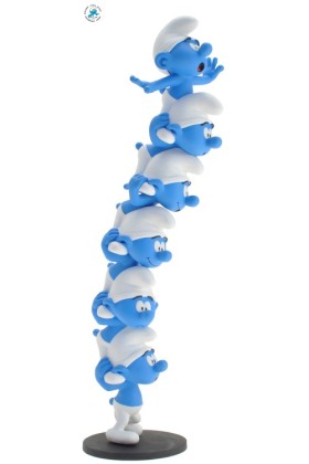 SMURFS PILE STATUE