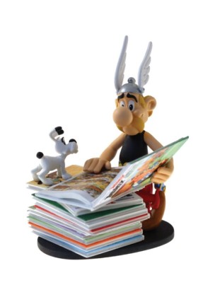 ASTERIX PILE D´ALBUMS RESIN STATUE