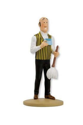 TINTIN - NESTOR WITH FEATHER DUSTER RESIN FIGURINE